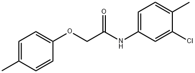 N-(3-chloro-4-methylphenyl)-2-(4-methylphenoxy)acetamide 结构式