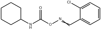 1-chloro-2-[({[(cyclohexylamino)carbonyl]oxy}imino)methyl]benzene 结构式
