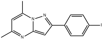 2-(4-iodophenyl)-5,7-dimethylpyrazolo[1,5-a]pyrimidine 结构式