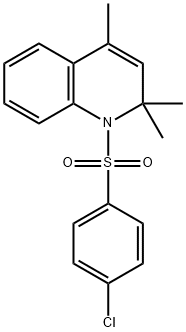1-[(4-chlorophenyl)sulfonyl]-2,2,4-trimethyl-1,2-dihydroquinoline 结构式