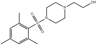 2-[4-(mesitylsulfonyl)-1-piperazinyl]ethanol 结构式