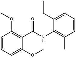 N-(2-ethyl-6-methylphenyl)-2,6-dimethoxybenzamide 结构式