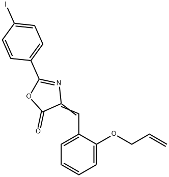 4-[2-(allyloxy)benzylidene]-2-(4-iodophenyl)-1,3-oxazol-5(4H)-one 结构式