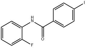 N-(2-fluorophenyl)-4-iodobenzamide 结构式