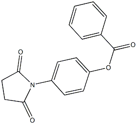 4-(2,5-dioxo-1-pyrrolidinyl)phenyl benzoate 结构式