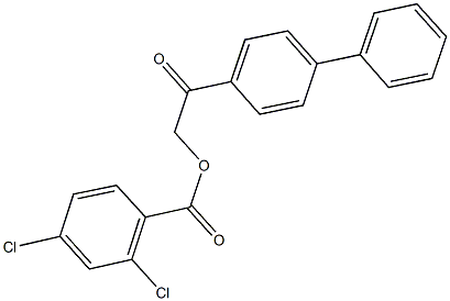 2-[1,1'-biphenyl]-4-yl-2-oxoethyl 2,4-dichlorobenzoate 结构式