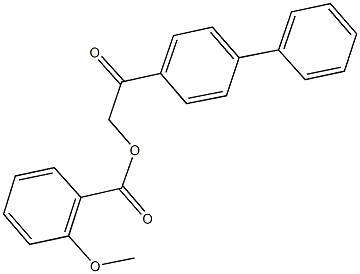 2-[1,1'-biphenyl]-4-yl-2-oxoethyl 2-methoxybenzoate 结构式