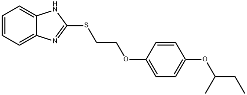 2-{[2-(4-sec-butoxyphenoxy)ethyl]sulfanyl}-1H-benzimidazole 结构式