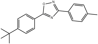 5-[4-(1,1-dimethylethyl)phenyl]-3-(4-methylphenyl)-1,2,4-oxadiazole 结构式