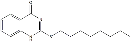 2-(octylsulfanyl)quinazolin-4(1H)-one 结构式