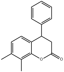 7,8-dimethyl-4-phenyl-2-chromanone 结构式