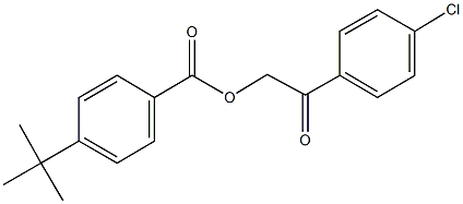 2-(4-chlorophenyl)-2-oxoethyl 4-tert-butylbenzoate 结构式
