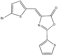 4-[(5-bromo-2-thienyl)methylene]-2-(2-thienyl)-1,3-oxazol-5(4H)-one 结构式