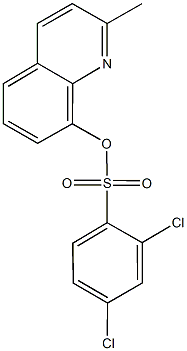 2-methyl-8-quinolinyl 2,4-dichlorobenzenesulfonate 结构式