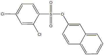 2-naphthyl 2,4-dichlorobenzenesulfonate 结构式