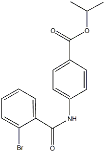 isopropyl 4-[(2-bromobenzoyl)amino]benzoate 结构式