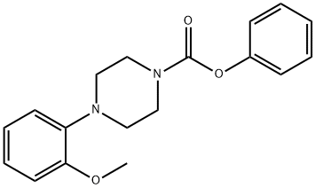 phenyl 4-(2-methoxyphenyl)-1-piperazinecarboxylate 结构式