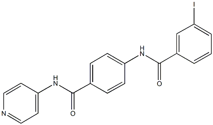 3-iodo-N-{4-[(pyridin-4-ylamino)carbonyl]phenyl}benzamide 结构式