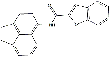 N-(1,2-dihydro-5-acenaphthylenyl)-1-benzofuran-2-carboxamide 结构式