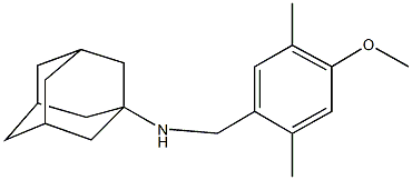 N-{[2,5-dimethyl-4-(methyloxy)phenyl]methyl}-N-tricyclo[3.3.1.1~3,7~]dec-1-ylamine 结构式