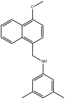 3,5-dimethyl-N-{[4-(methyloxy)naphthalen-1-yl]methyl}aniline 结构式