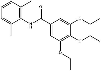 N-(2,6-dimethylphenyl)-3,4,5-triethoxybenzamide 结构式