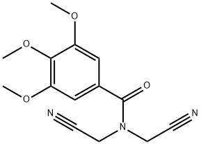 N,N-bis(cyanomethyl)-3,4,5-trimethoxybenzamide 结构式