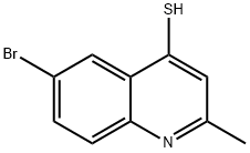 6-bromo-2-methyl-4-quinolinyl hydrosulfide 结构式