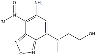 2-[{6-amino-7-nitro-2,1,3-benzoxadiazol-4-yl}(methyl)amino]ethanol 结构式