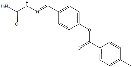 4-[2-(aminocarbonyl)carbohydrazonoyl]phenyl 4-methylbenzoate 结构式