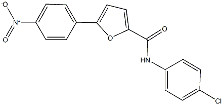 N-(4-chlorophenyl)-5-{4-nitrophenyl}-2-furamide 结构式