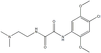 N~1~-(4-chloro-2,5-dimethoxyphenyl)-N~2~-[2-(dimethylamino)ethyl]ethanediamide 结构式