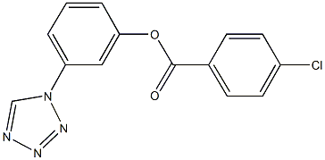 3-(1H-tetraazol-1-yl)phenyl 4-chlorobenzoate 结构式