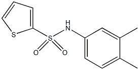 N-(3,4-dimethylphenyl)-2-thiophenesulfonamide 结构式