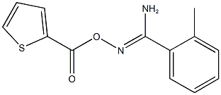 2-methyl-N'-[(2-thienylcarbonyl)oxy]benzenecarboximidamide 结构式