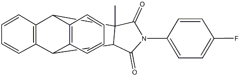 17-(4-fluorophenyl)-15-methyl-17-azapentacyclo[6.6.5.0~2,7~.0~9,14~.0~15,19~]nonadeca-2,4,6,9,11,13-hexaene-16,18-dione 结构式