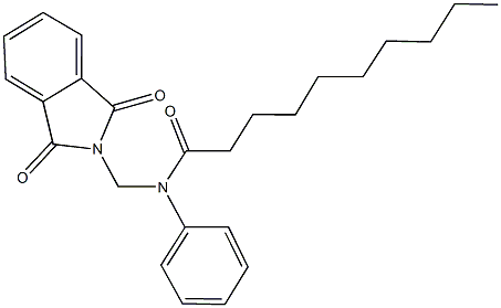 N-[(1,3-dioxo-1,3-dihydro-2H-isoindol-2-yl)methyl]-N-phenyldecanamide 结构式