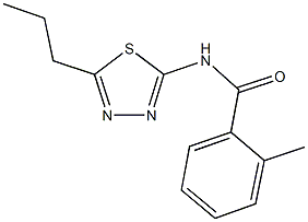 2-methyl-N-(5-propyl-1,3,4-thiadiazol-2-yl)benzamide 结构式