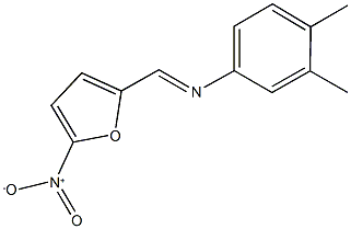 3,4-dimethyl-N-[(5-nitro-2-furyl)methylene]aniline 结构式