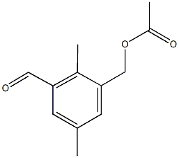 3-formyl-2,5-dimethylbenzyl acetate 结构式