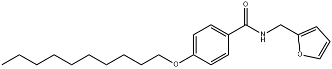 4-(decyloxy)-N-(2-furylmethyl)benzamide 结构式