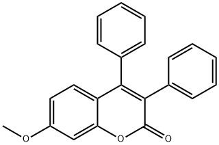 7-methoxy-3,4-diphenyl-2H-chromen-2-one 结构式