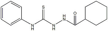 2-(cyclohexylcarbonyl)-N-phenylhydrazinecarbothioamide 结构式