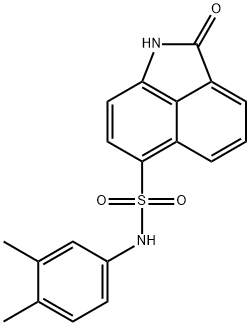 N-(3,4-dimethylphenyl)-2-oxo-1,2-dihydrobenzo[cd]indole-6-sulfonamide 结构式