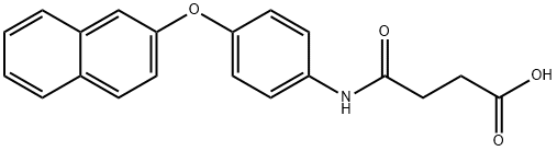 4-[4-(2-naphthyloxy)anilino]-4-oxobutanoic acid 结构式