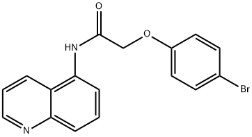 2-(4-bromophenoxy)-N-(5-quinolinyl)acetamide 结构式