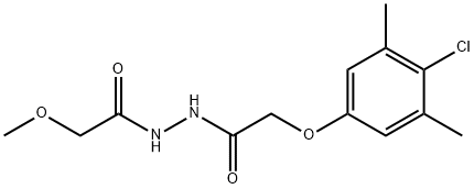 2-(4-chloro-3,5-dimethylphenoxy)-N'-(methoxyacetyl)acetohydrazide 结构式