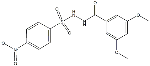 N'-(3,5-dimethoxybenzoyl)-4-nitrobenzenesulfonohydrazide 结构式