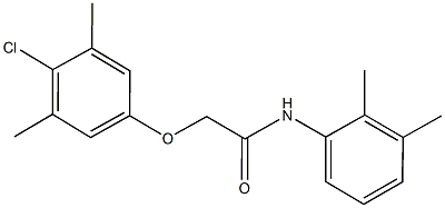 2-(4-chloro-3,5-dimethylphenoxy)-N-(2,3-dimethylphenyl)acetamide 结构式
