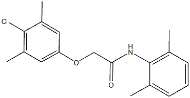 2-(4-chloro-3,5-dimethylphenoxy)-N-(2,6-dimethylphenyl)acetamide 结构式